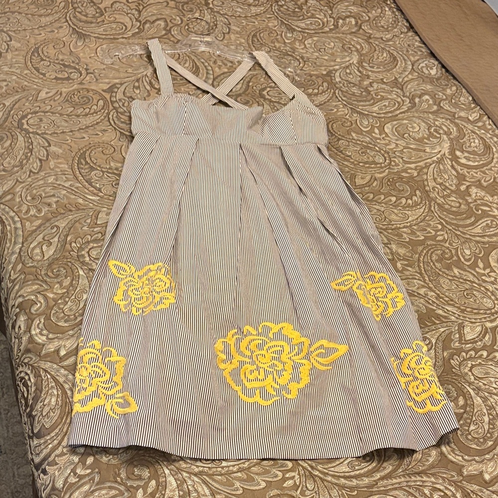INC International Concepts Women’s Dress with Yellow Floral Design